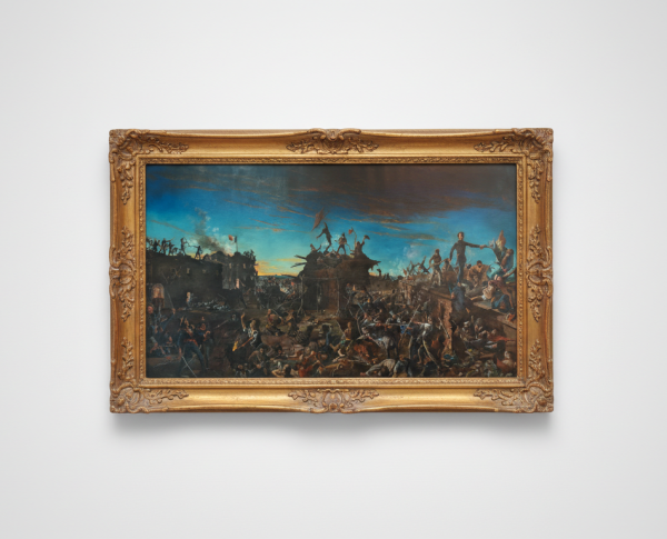 Dawn at the Alamo by Henry Arthur McArdle Original Oil Painting Reproduction - GFM Painting