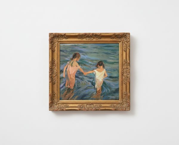 Children in the Sea, 1909 by Joaquín Sorolla y Bastida Original Oil Painting Reproduction - GFM Painting