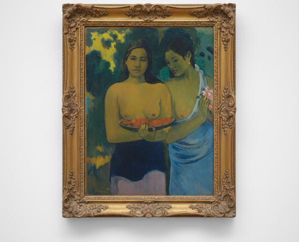 Two Tahitian Women by Paul Gauguin Original Oil Painting Reproduction - GFM Painting