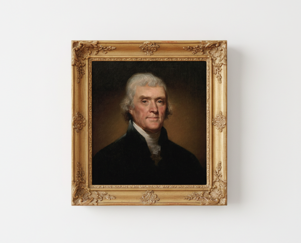 Portrait of Thomas Jefferson by Rembrandt Peale Original Oil Painting Reproduction - GFM Painting