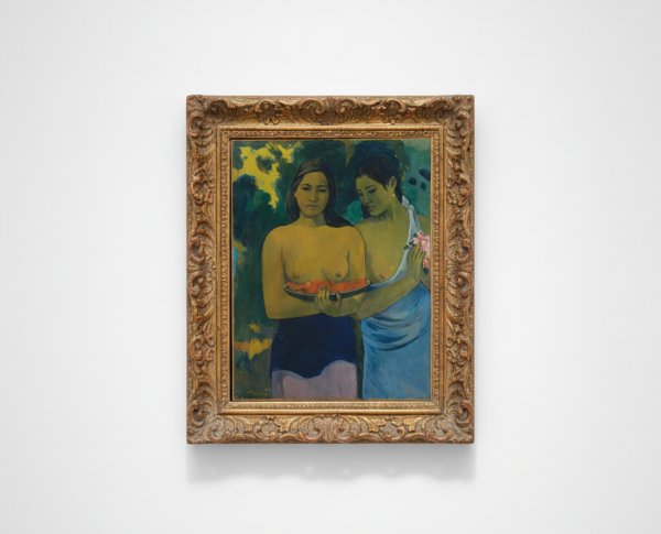 Two Tahitian Women by Paul Gauguin Original Oil Painting Reproduction - GFM Painting