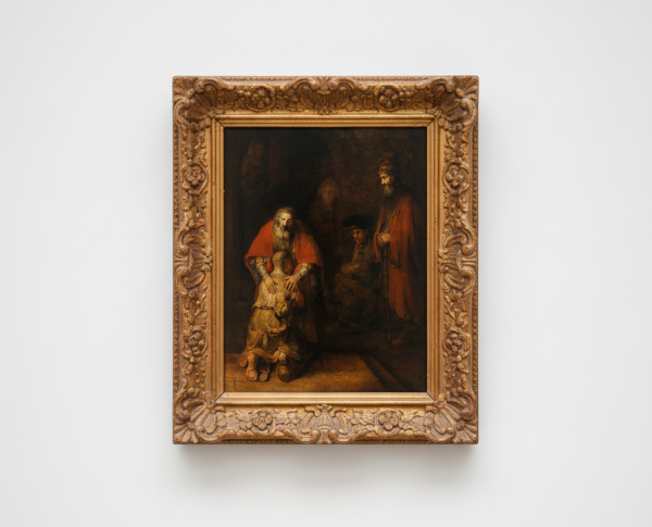 The Return of the Prodigal Son c. 1669 by Rembrandt Van Rijn Original Oil Painting Reproduction - GFM Painting