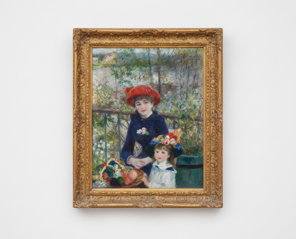 Two Sisters Aka On The Terrace by Pierre Auguste Renoir Original Oil Painting Reproduction - GFM Painting