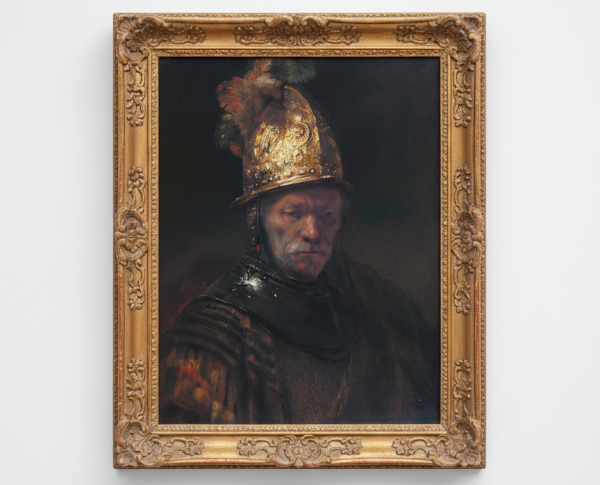 Man in a Golden Helmet c. 1650 by Rembrandt Van Rijn Original Oil Painting Reproduction - GFM Painting