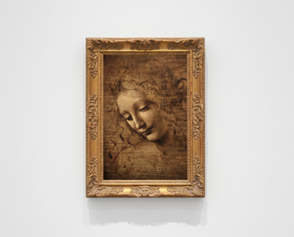 Female head (The Lady of the Dishevelled Hair) (or La Scapigliata) by Leonardo Da Vinci Original Oil Painting Reproduction - GFM Painting