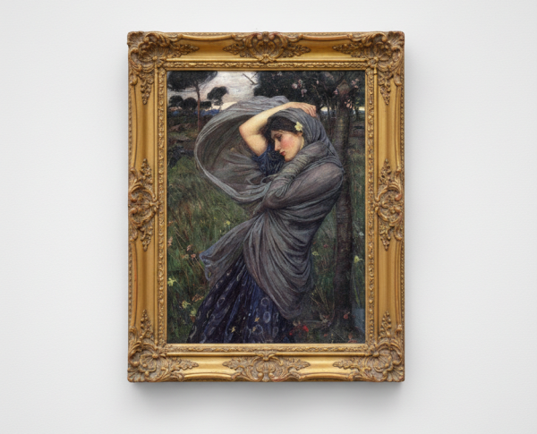 Boreas 1903 by John William Waterhouse Original Oil Painting Reproduction - GFM Painting