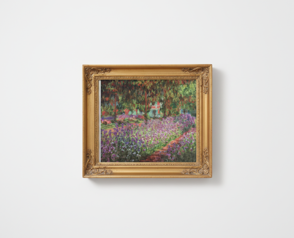 Irises In Monets Garden by Claude Monet Original Oil Painting Reproduction - GFM Painting