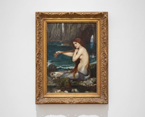 A Mermaid 1900 by John William Waterhouse Original Oil Painting Reproduction - GFM Painting
