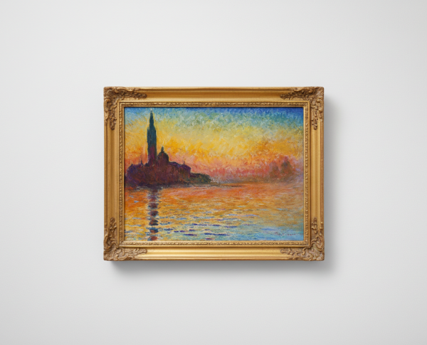 San Giorgio Maggiore At Dusk by Claude Monet Original Oil Painting Reproduction - GFM Painting