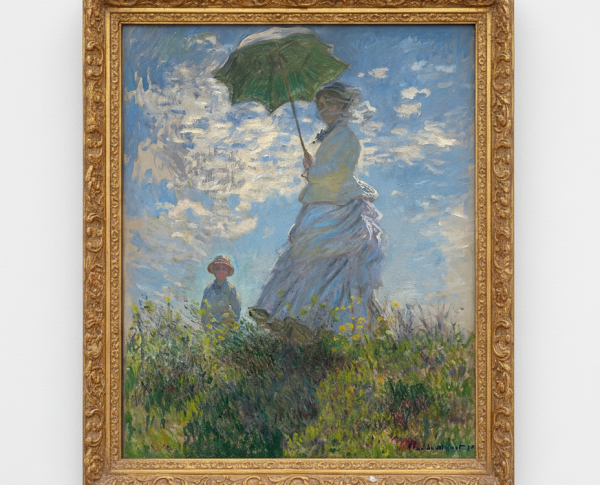 The Walk Woman With A Parasol by Claude Monet Original Oil Painting Reproduction - GFM Painting