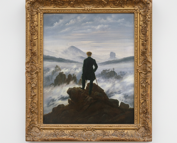 The Wanderer above the Mists 1817-18 by Caspar David Friedrich Original Oil Painting Reproduction - GFM Painting