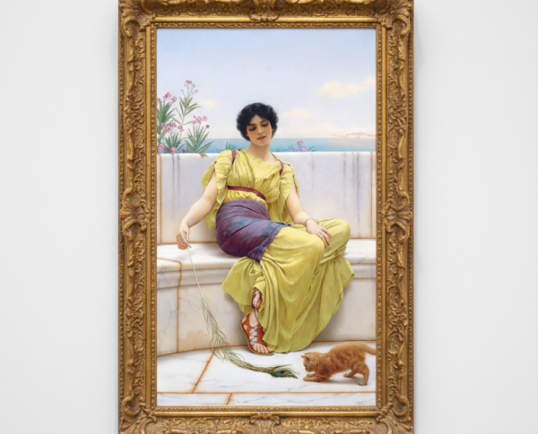 Idleness II by John William Godward Original Oil Painting Reproduction - GFM Painting
