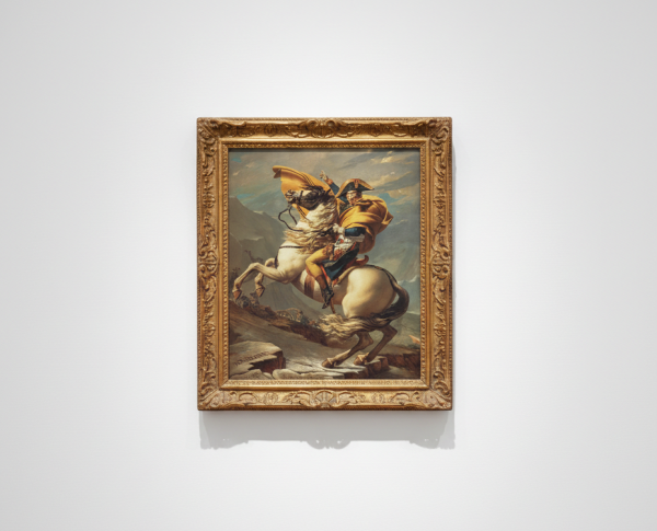 Napoleon Crossing the Alps by Jacques Louis David Original Oil Painting Reproduction - GFM Painting