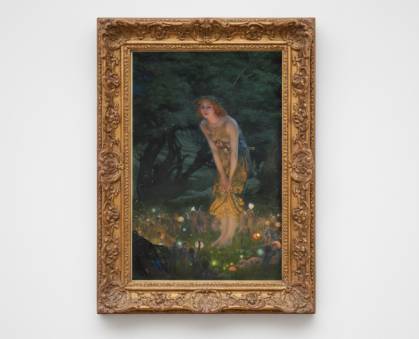 Midsummer Eve by Edward Robert Hughes R.W.S. Original Oil Painting Reproduction - GFM Painting