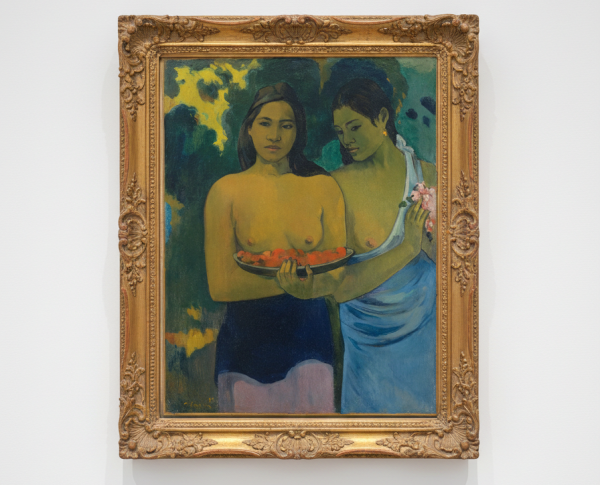 Two Tahitian Women by Paul Gauguin Original Oil Painting Reproduction - GFM Painting