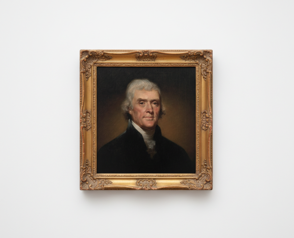 Portrait of Thomas Jefferson by Rembrandt Peale Original Oil Painting Reproduction - GFM Painting