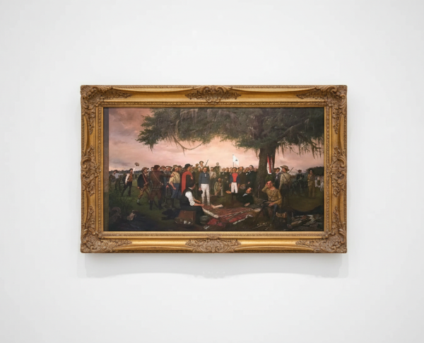 Surrender At Santa Anna by William Henry Huddle Original Oil Painting Reproduction - GFM Painting