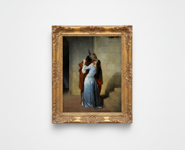The Kiss 1859 by Francesco Paolo Hayez Original Oil Painting Reproduction - GFM Painting