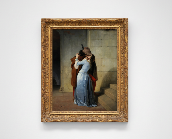 The Kiss 1859 by Francesco Paolo Hayez Original Oil Painting Reproduction - GFM Painting