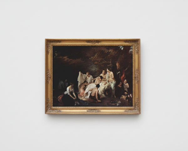 Bad der Nymphen by Francesco Paolo Hayez Original Oil Painting Reproduction - GFM Painting