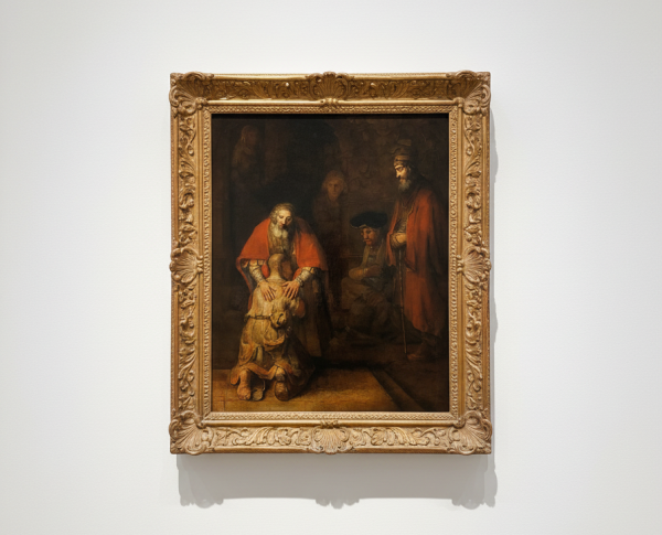 The Return of the Prodigal Son c. 1669 by Rembrandt Van Rijn Original Oil Painting Reproduction - GFM Painting