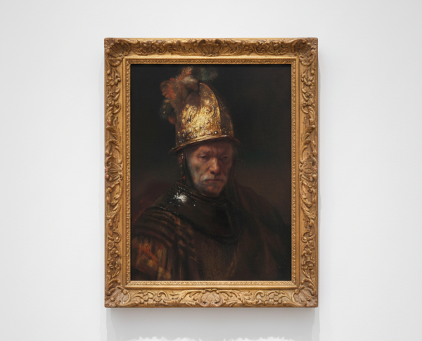 Man in a Golden Helmet c. 1650 by Rembrandt Van Rijn Original Oil Painting Reproduction - GFM Painting