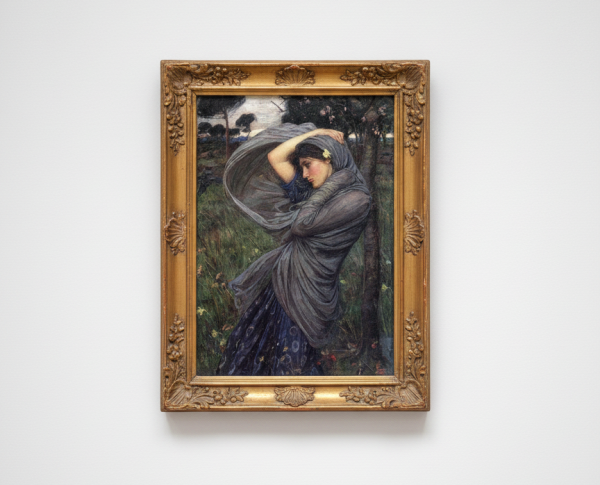 Boreas 1903 by John William Waterhouse Original Oil Painting Reproduction - GFM Painting