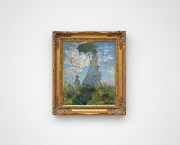 The Walk Woman With A Parasol by Claude Monet Original Oil Painting Reproduction - GFM Painting
