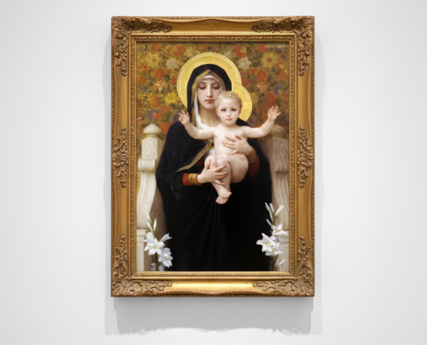 La Vierge au Lys (The Virgin of the Lilies) by William-Adolphe Bouguereau Original Oil Painting Reproduction - GFM Painting
