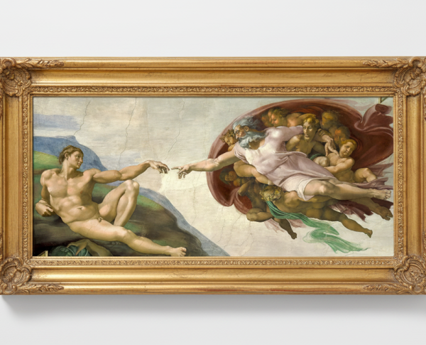 Creation of Adam 1510 by Michelangelo Buonarroti Original Oil Painting Reproduction - GFM Painting