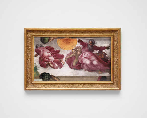 The Creation of the Sun, Moon and Planets by Michelangelo Buonarroti Original Oil Painting Reproduction - GFM Painting