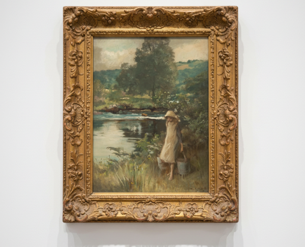 Girl carrying Water by Francisque Millet Original Oil Painting Reproduction - GFM Painting