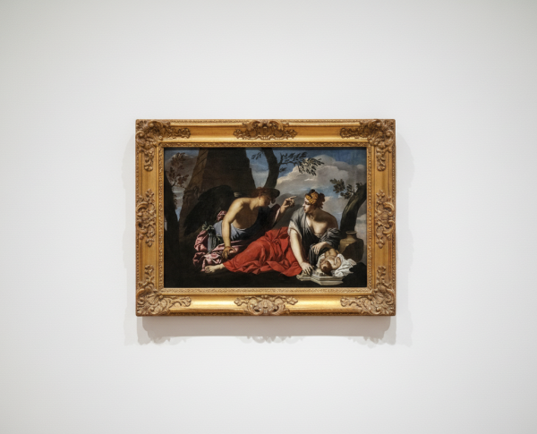 The Angel and Hagar by Francisque Millet Original Oil Painting Reproduction - GFM Painting