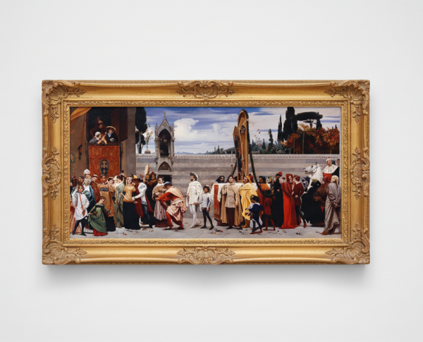 Cimabue's Celebrated Madonna by Lord Frederick Leighton Original Oil Painting Reproduction - GFM Painting