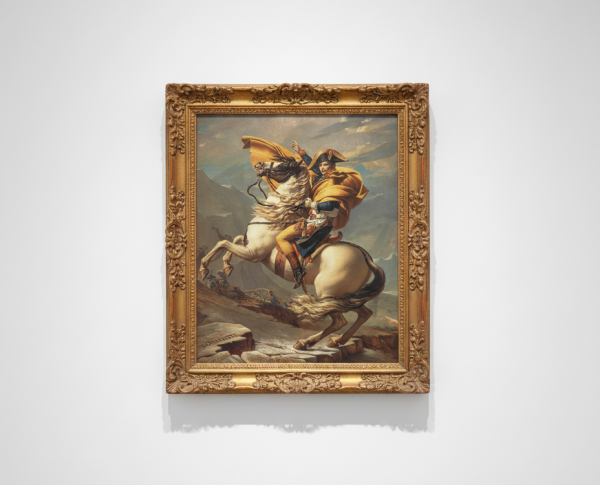 Bonaparte, Calm on a Fiery Steed, Crossing the Alps 1801 by Jacques Louis David Original Oil Painting Reproduction - GFM Painting