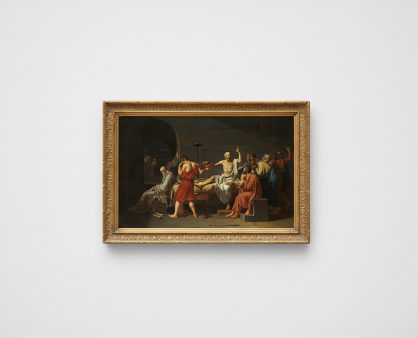 The Death of Socrates by Jacques Louis David Original Oil Painting Reproduction - GFM Painting