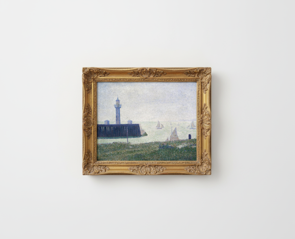 End of the pier, Honfleur by Georges Seurat Original Oil Painting Reproduction - GFM Painting