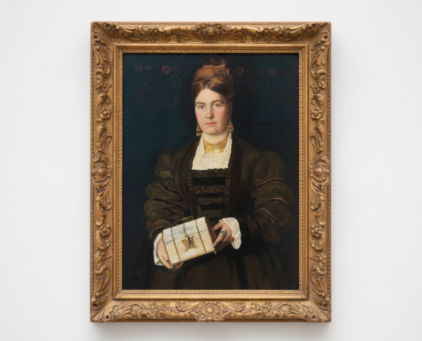 Portrait of Caroline Hill by Edward Robert Hughes R.W.S. Original Oil Painting Reproduction - GFM Painting