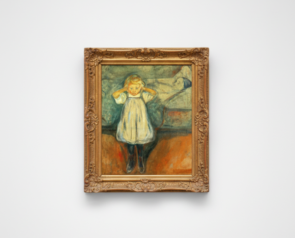 Death and the Child by Edvard Munch Original Oil Painting Reproduction - GFM Painting