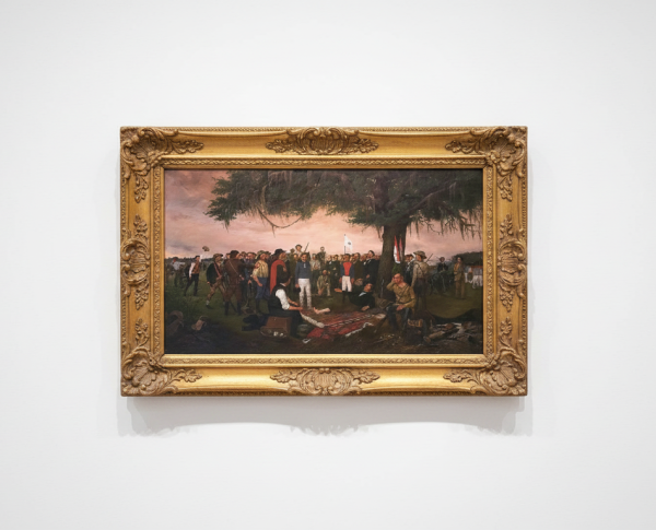 Surrender At Santa Anna by William Henry Huddle Original Oil Painting Reproduction - GFM Painting