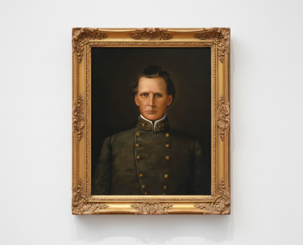 Portrait of Brigadier General Joseph Lewis Hogg by William Henry Huddle Original Oil Painting Reproduction - GFM Painting