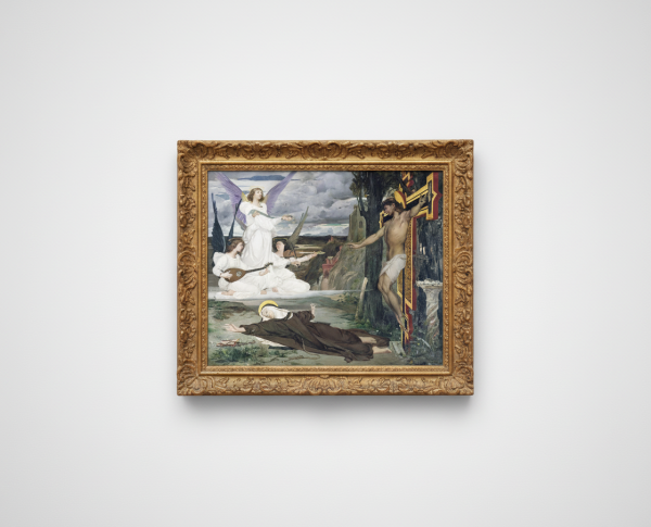 The Vision, Legend of the 14th Century by Luc-Olivier Merson Original Oil Painting Reproduction - GFM Painting