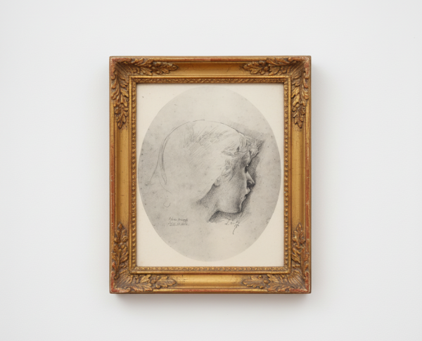 Study for the Head of an Angel in Saint Isidore by Luc-Olivier Merson Original Oil Painting Reproduction - GFM Painting