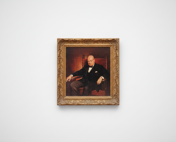 Sir Winston Churchill by Arthur Pan Original Oil Painting Reproduction - GFM Painting