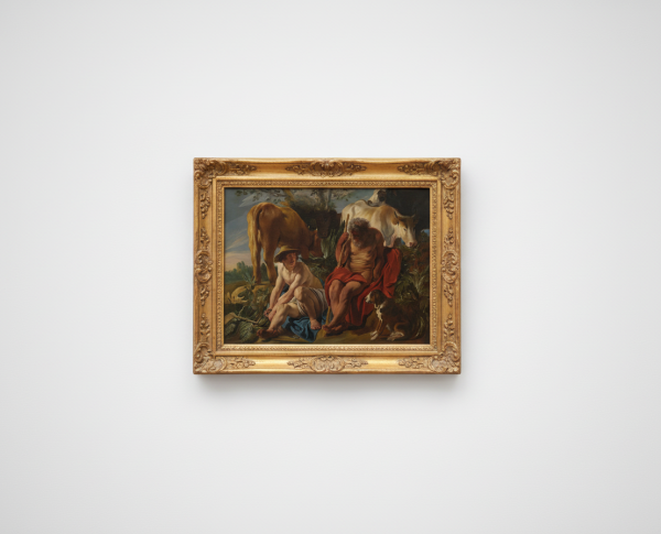 Mercury and Argus by Diego Rodriguez de Silva y Velazquez Original Oil Painting Reproduction - GFM Painting