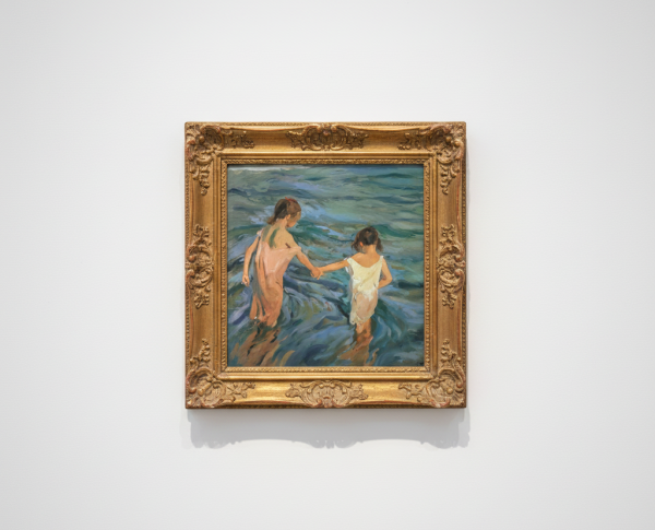 Children in the Sea, 1909 by Joaquín Sorolla y Bastida Original Oil Painting Reproduction - GFM Painting