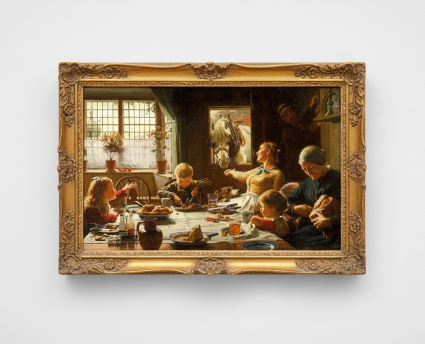 One Of The Family by Frederick George Cotman Original Oil Painting Reproduction - GFM Painting