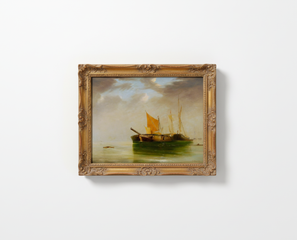 Morning Mist on the Orwell by Frederick George Cotman Original Oil Painting Reproduction - GFM Painting