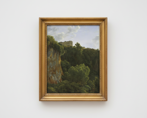 Gorge at Cività Castellana by Jean-Joseph-Xavier Bidauld Original Oil Painting Reproduction - GFM Painting