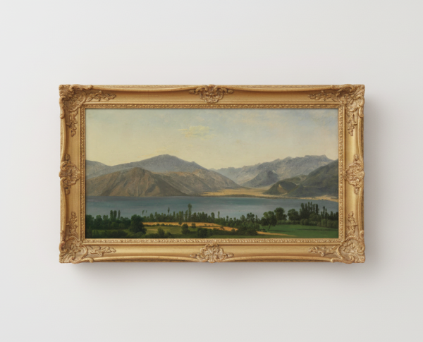 Lake Fucino and the Abruzzi Mountains by Jean-Joseph-Xavier Bidauld Original Oil Painting Reproduction - GFM Painting